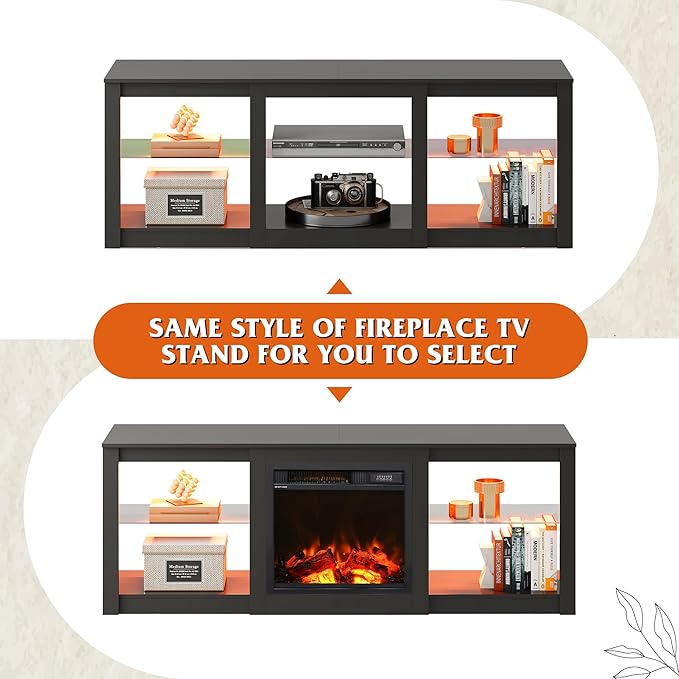 WLIVE LED TV Stand for 65 Inch TV, Modern Entertainment Center - Image 6