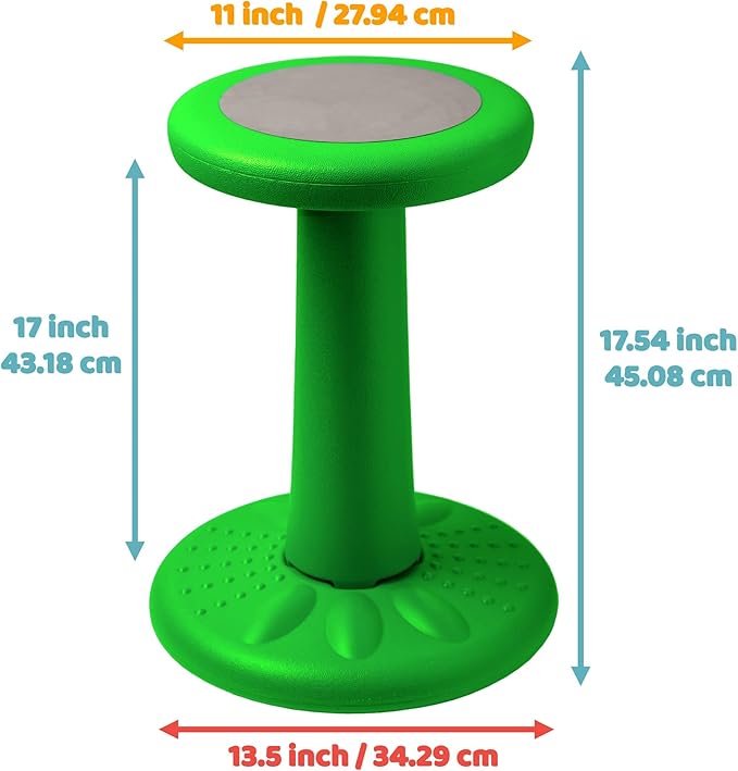 ActiveChairs Kids Wobble Stool, Flexible Elementary Classroom Seating, Improves - Image 3