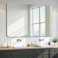 Bathroom Mirror 55" x 36", Large Rectangle Wall Mirror, Entryway Decor by Unknown