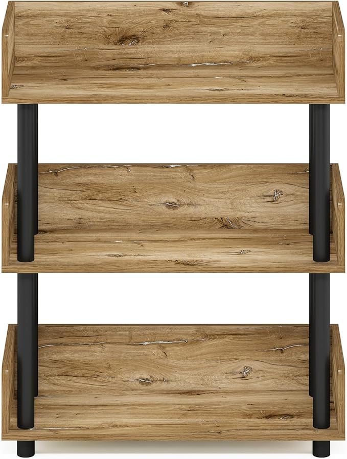 Furinno Turn-N-Tube 3-Tier Multipurposes Display Rack, Open Shelf Rack/Storage - Image 6