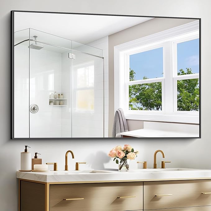 BONEWEI Bathroom Mirror, 60x40 inch Bathroom Mirrors - Image 2