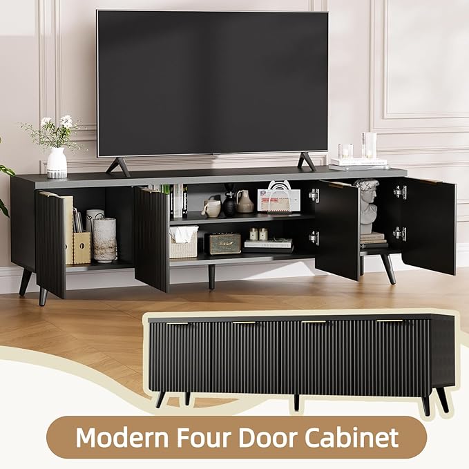 TV Stand for Up to 60" TVs, Modern Entertainment Center - Image 6