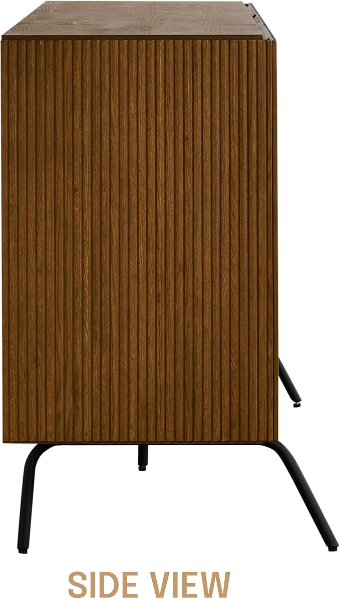 NTC Veil Modern Sideboard with 3 Doors, Buffet Cabinet with Vertical Groove - Image 7