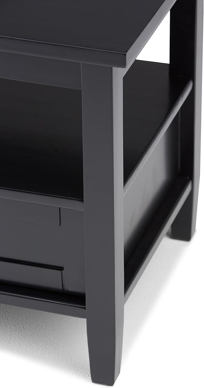 SIMPLIHOME Warm Shaker SOLID WOOD 20 inch Wide Rectangle Transitional End Side - Image 8