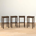 Grain & Grove Smith Collection Set of 4 Solid Wood Bar Stools, 30 inch by GrainGrove