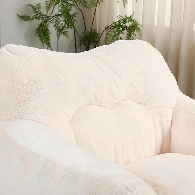 Furniliving Bean Bag Chair, Giant Bean Bag Chair Stuffed Floor Sofa - Image 6