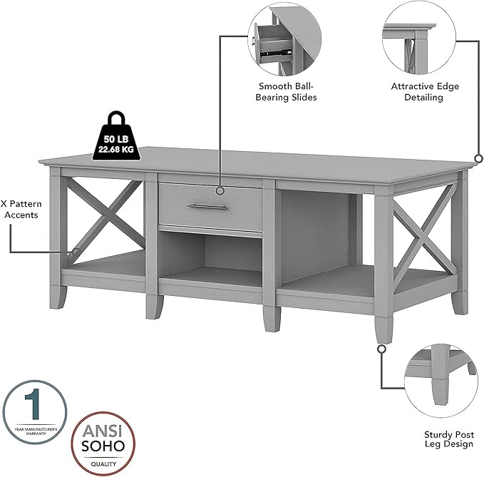 Bush Furniture Key West Coffee Table - Image 4