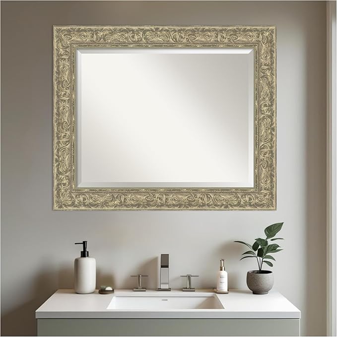 Amanti Art Silver Bathroom Mirror - Image 5