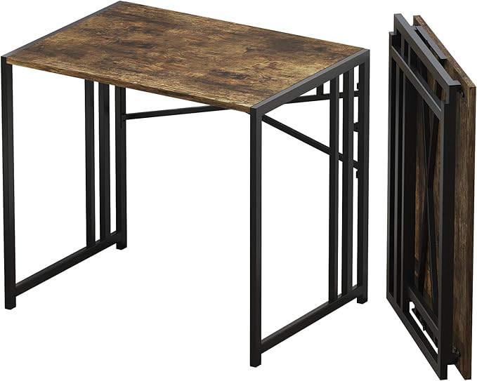 32 inch Small Folding Computer Desk, Writing Gaming Computer Desk by Lutown-TeenHome