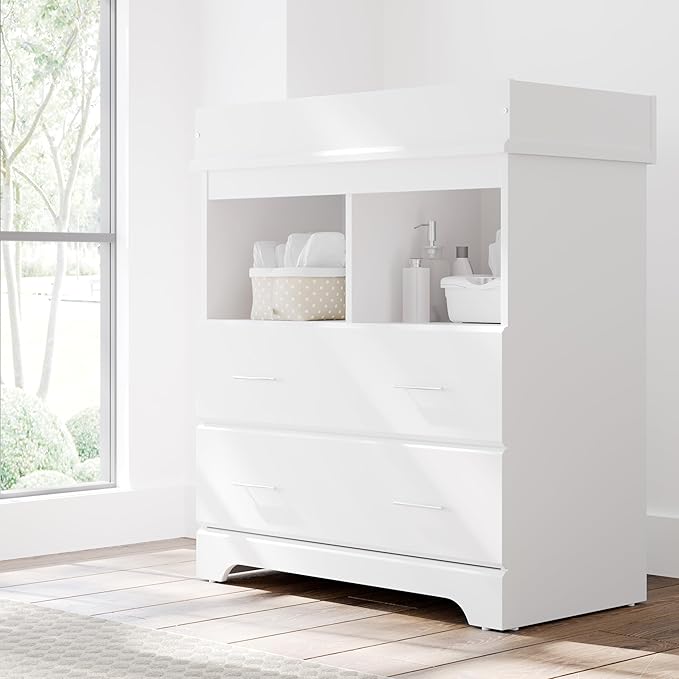 Storkcraft Brookside 2 Drawer Changing Table Dresser – GREENGUARD Gold Certified - Image 2