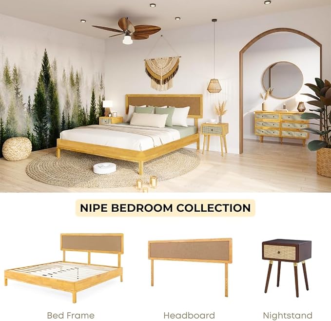 Bme Nipe 14 Inch Bohemian Bed Frame - Image 6