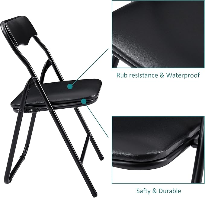VECELO Kids Folding Activity Table and Chair Set, - Image 5