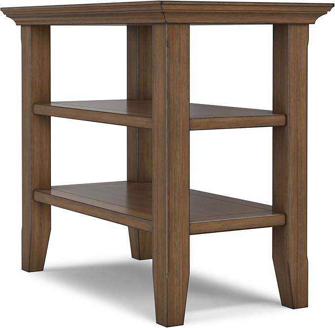 SIMPLIHOME Acadian 14-inch Wide Solid Wood Narrow End Table in Rustic Natural - Image 6
