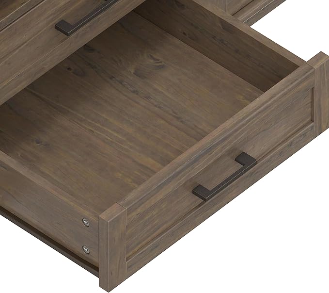 SIMPLIHOME Ela SOLID WOOD 72 inch Wide Transitional TV Media Stand in Smoky - Image 12