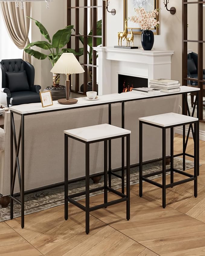 Masupu 70.9" Console Table, Modern Narrow Long Sofa Table Behind Couch - Image 6