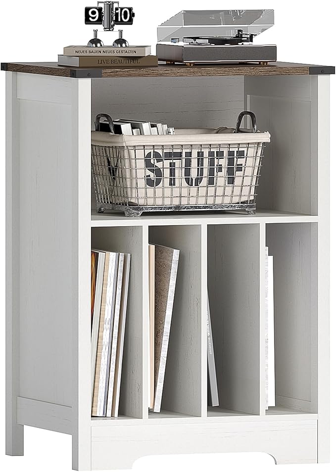 ChooChoo Record Player Stand, Vinyl Record Storage Cabinet, Turntable Stand - Image 8