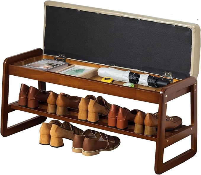 latifolia Solid Wood Bench, Entryway Shoe Bench by Latifolia