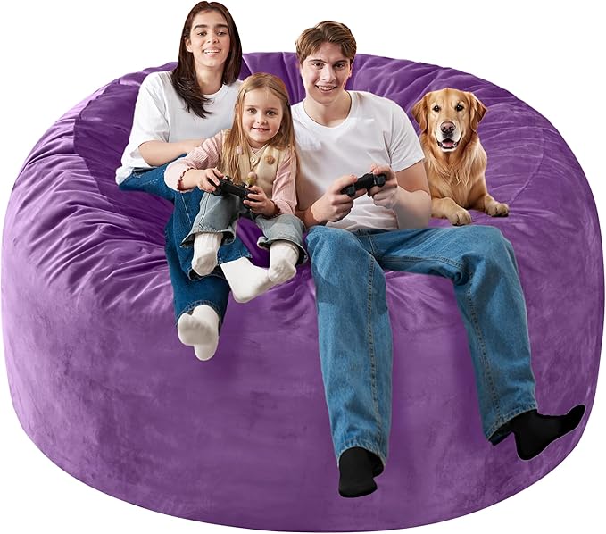 Homguava 6 FT Bean Bag Chair: 6' Bean Bags - Image 4