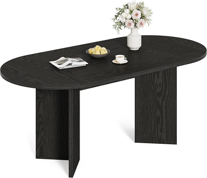 LITTLE TREE 63" Rustic Oval Dining Table - Image 8