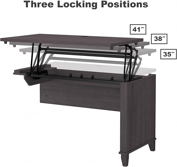 Bush Furniture Somerset 3 Position Sit to Stand L Shaped Desk - Image 11