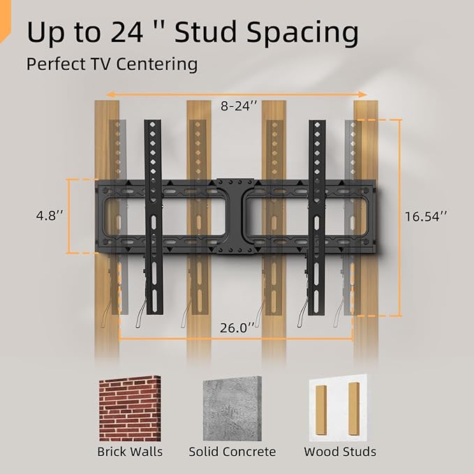 IWORKBORAD 55 65 75 85 inch Low Profile TV Wall Mount - Image 4