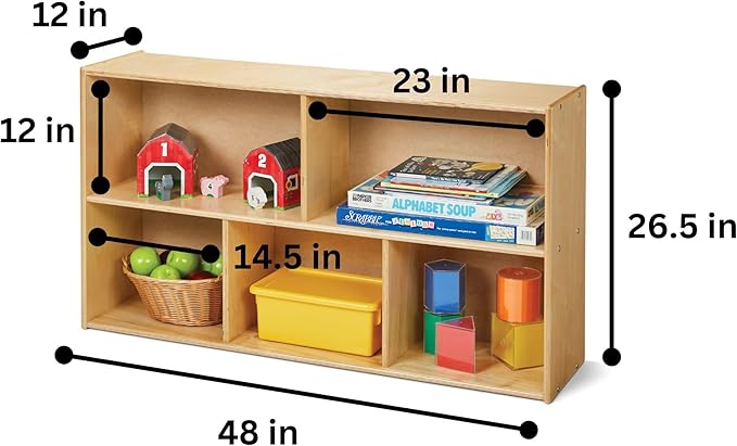 Young Time Jonti-Craft 7143YT Low Single Storage Shelves - Image 3