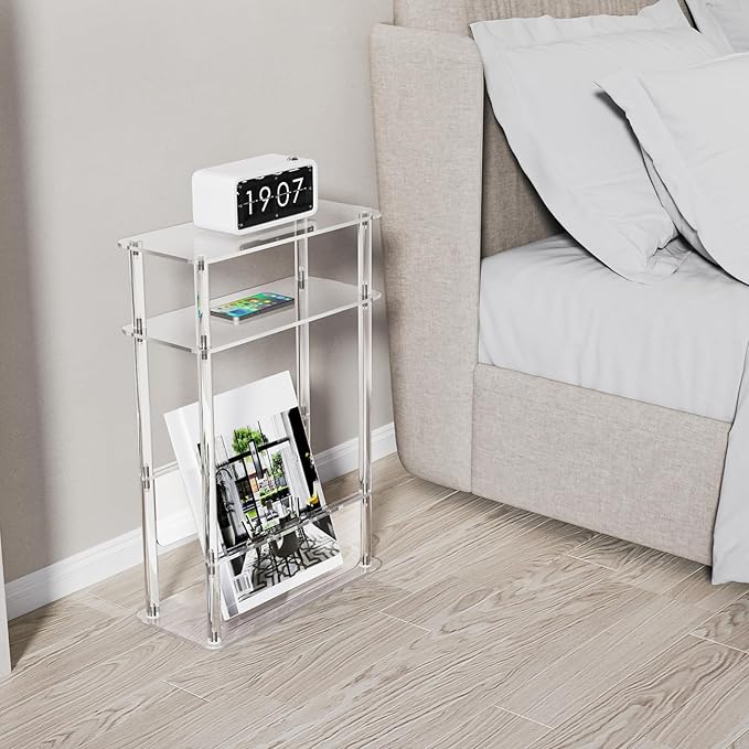 HMYHUM Acrylic Narrow End Table - Image 5