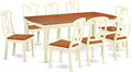 East West Furniture DOKE9-WHI-W 9 Piece Dining Room Furniture Set Includes a by EastWestFurniture