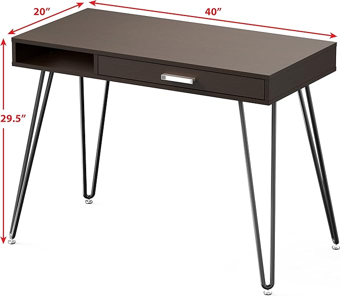 SHW Home Office Computer Hairpin Leg Desk - Image 3