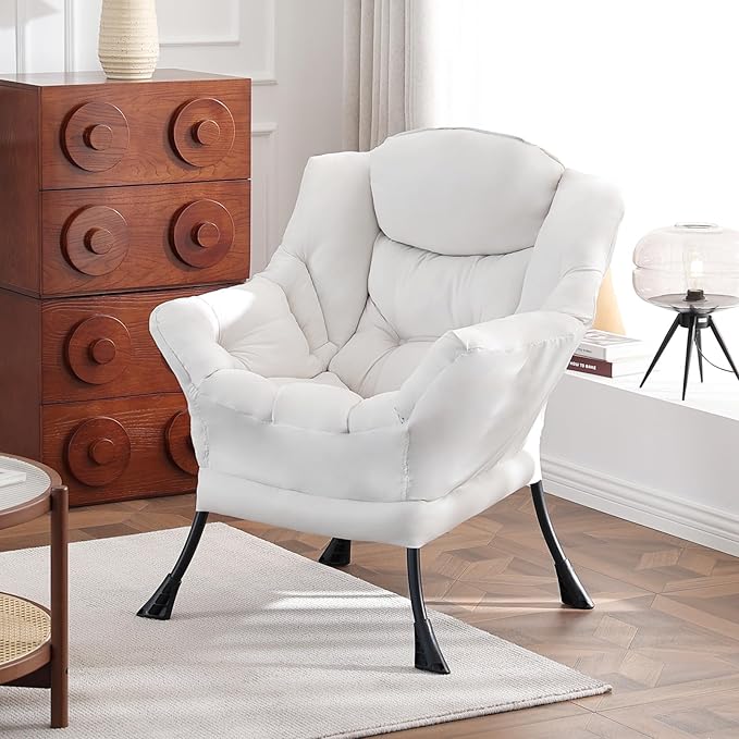 Lazy Chair, Reading Armchair, Large Modern Lounge Accent Chair, Leisure Sofa by HomeEastllyHome