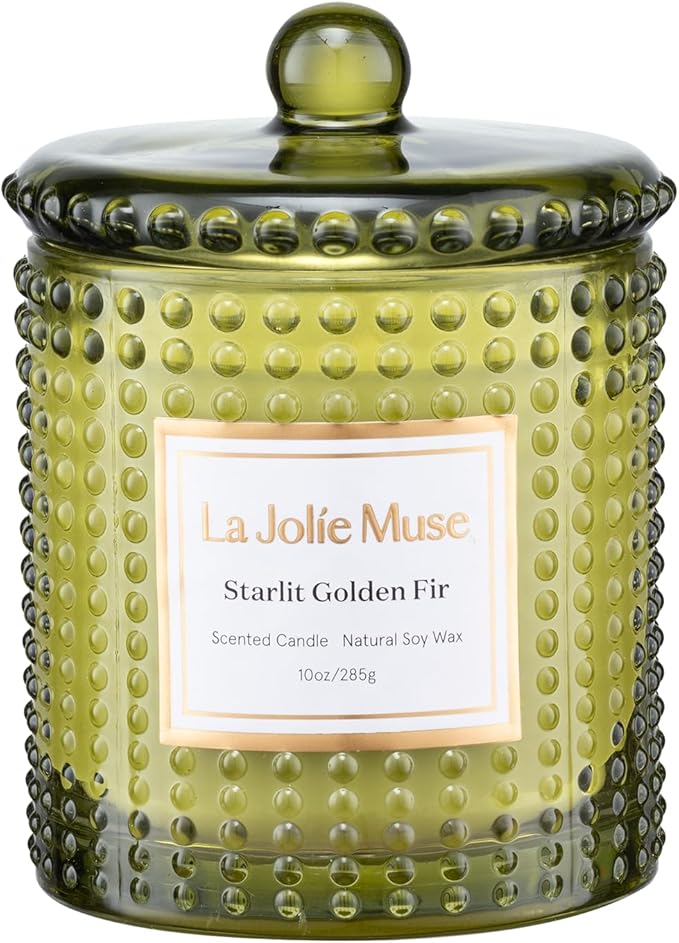 LA JOLIE MUSE Christmas Candles, Starlit Golden Fir Candle by LaJol%C3%ADeMuse