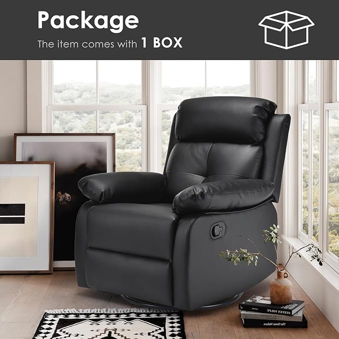 Swivel Rocker Recliner, 360 Swivel Small Recliners - Image 6