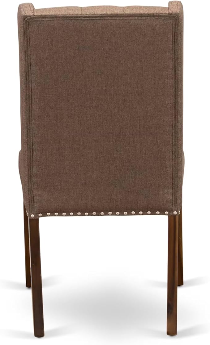 NKFO9-AWA-18-9-Piece Kitchen Set Consists of a Dinner Table and 8 Brown Linen - Image 13