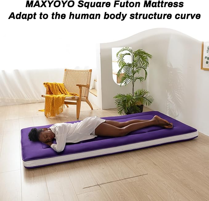 MAXYOYO Twin Bed Mattress Japanese Floor Mattress Futon Mattress, Twin Mattress - Image 8