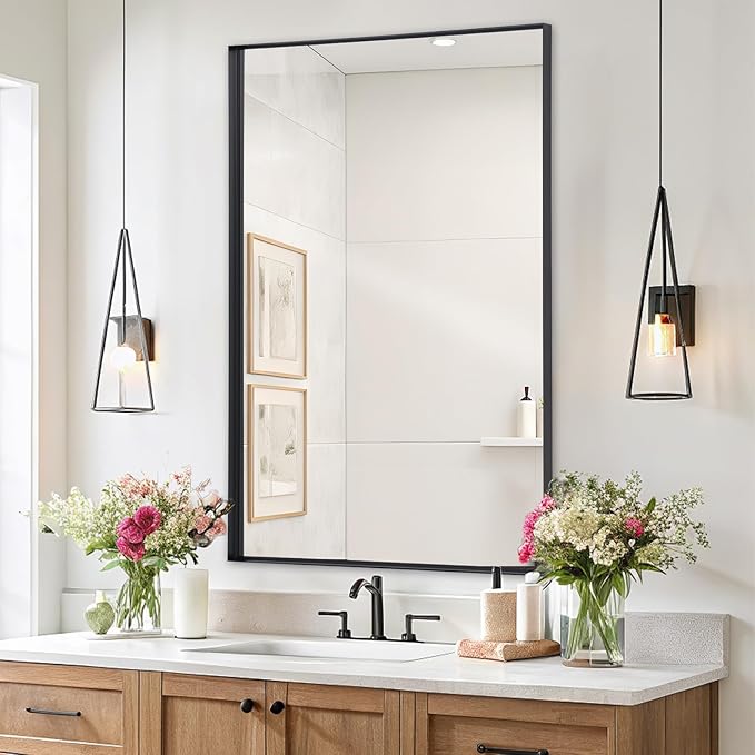 Melodieux Wall Vanity Bathroom Mirror by Melodieux