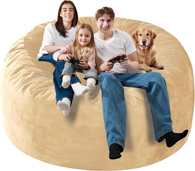 Homguava 6FT Bean Bag Chair Giant BeanBag - Image 4