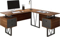 Techni Mobili Reversible L Shaped Desk by TechniMobili