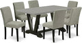 East West Furniture V696AB106-7 7 Piece Dining Set Consist of a Rectangle by EastWestFurniture