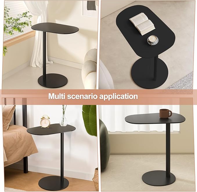 Modern Metal Side Tables Shaped End Table - Image 8