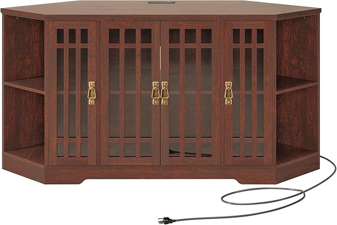 IRONCK Corner TV Stand for TVs up to 60 Inch by IRONCK