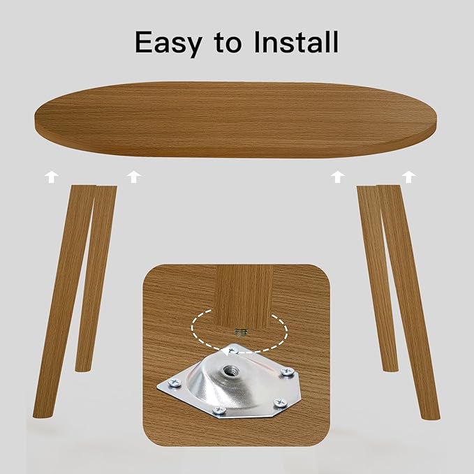 Small Coffee Table for Small Space, Low Table, Floor Table Desk for Sitting on - Image 6