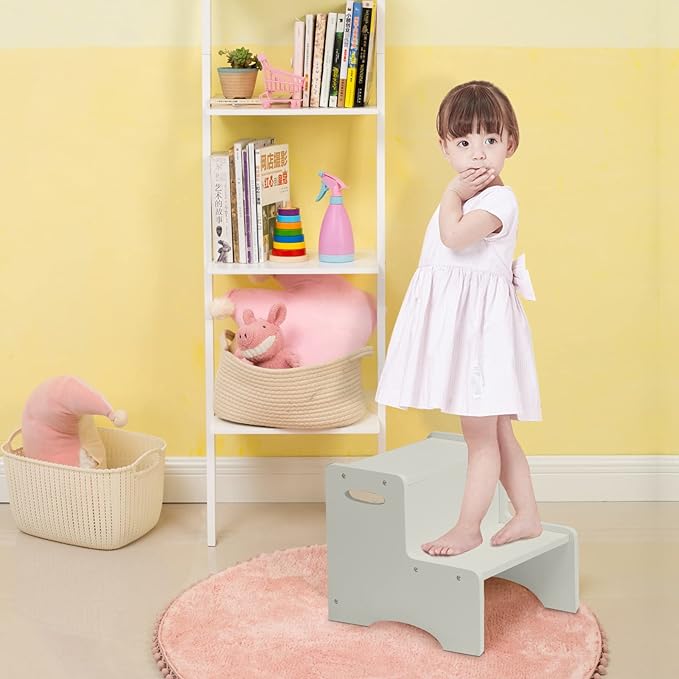 WOOD CITY Wooden Toddler Step Stool - Image 9