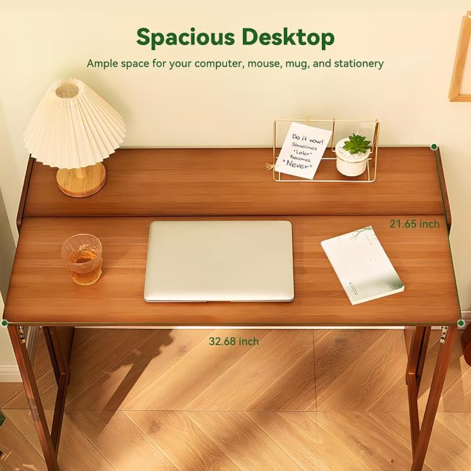 Bamboo Folding Desk Mid Century Modern Desk - Image 3