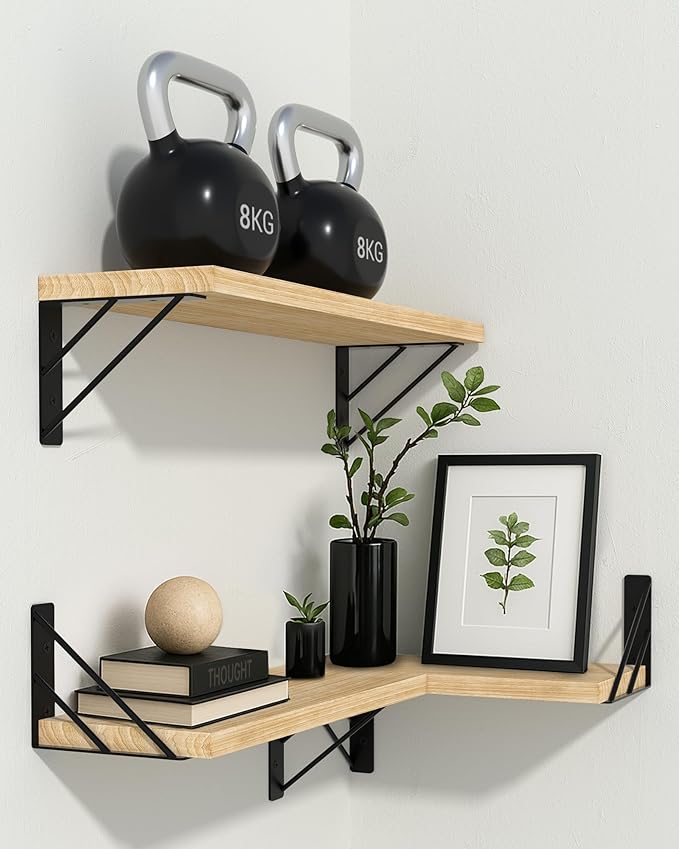 BAYKA Wall Shelves for Bedroom Decor, Floating Wall Shelves for Living Room - Image 2