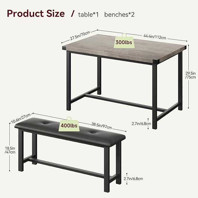 Dining Table Set for 4, Kitchen Table - Image 6