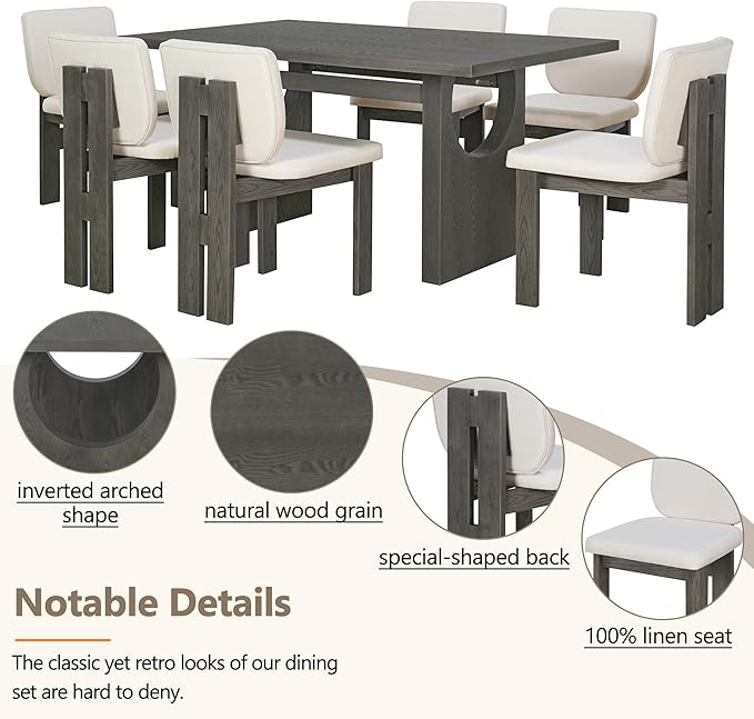 Ball & Cast 7-Piece Dining Table Set - Image 5
