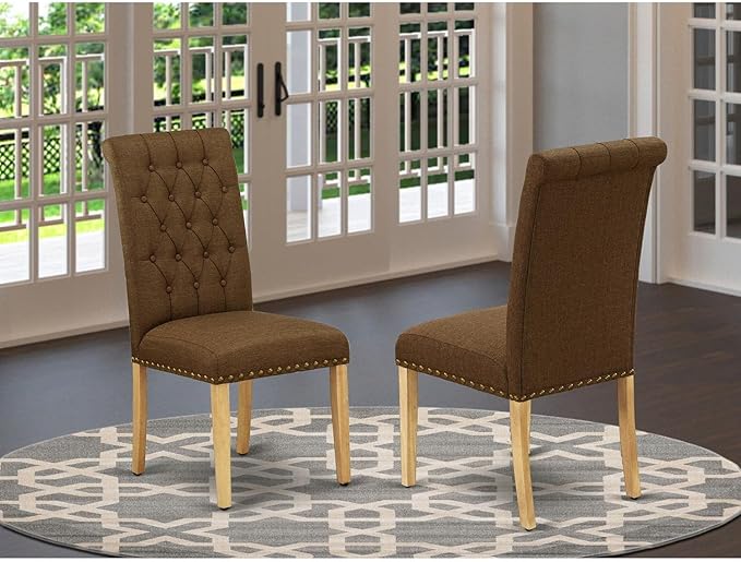East West Furniture BRP4T18 Bremond Parson Kitchen Chairs - Image 2