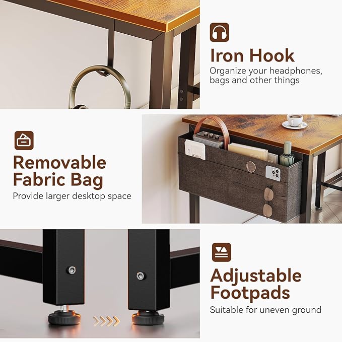 Casaottima 40-Inch Small Desk - Image 5