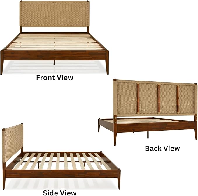 Bme Selina Wood Platform Bed Frame - Image 3