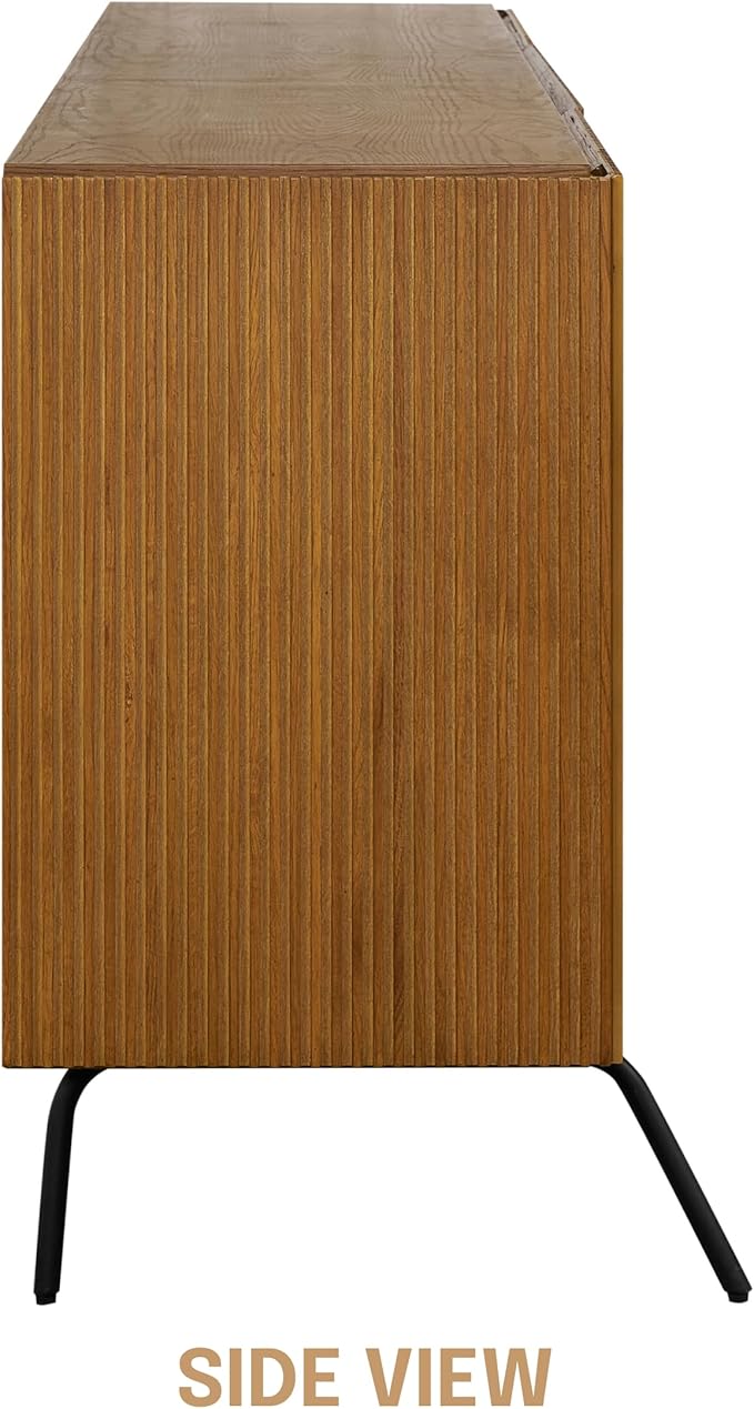 NTC Veil Sideboard with 2 Doors and 3 Drawers, Buffet Cabinet with Vertical - Image 7